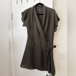 Balenciaga Green Silk Dress